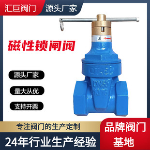 丝扣带锁闸阀 Z85X 隐形锁防盗闸阀 螺纹软密封闸阀 锁闭丝扣闸阀