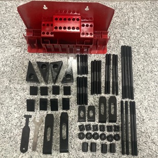 m10×12MM组合压块套装 压板 加硬万能夹具 铣床组合压板60件套