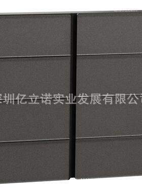 NX开关面板C2E616403_MB_C1境悦系列黑色玻璃8键智能控制面板