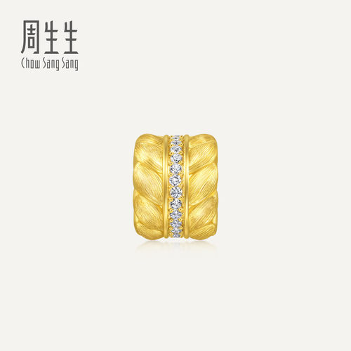 周生生华宇黄金Charme宝贝浪漫奇缘足金镶嵌钻石顺遂转运珠94945C