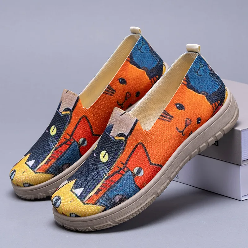 鞋子女女鞋大码shoes休闲鞋彩色拼色布鞋一脚蹬单鞋,女鞋,时尚芭蕾鞋,淘宝优惠券,粉丝福利购,淘宝优惠卷