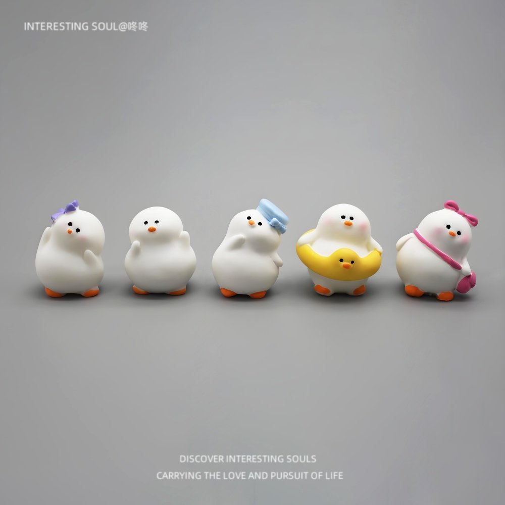 无聊了小胖呆鹅提神电脑书桌摆件