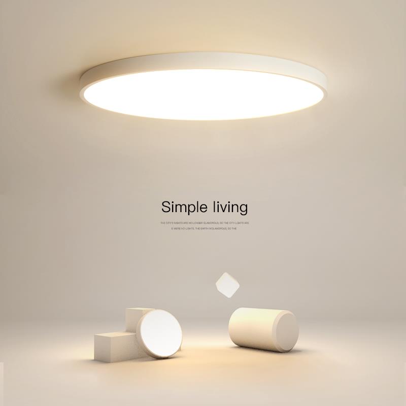 超薄吸顶灯led卧室灯现代简约圆形书房创意大气客厅灯中山灯具