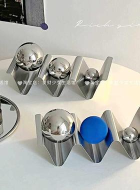 摆件高级感小众轻奢金属装饰品家居软装酒柜装饰客厅玄关桌面摆设