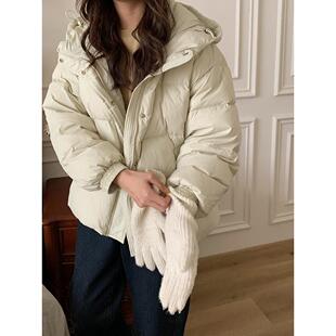 晴雨雪qyx短款羽绒服女韩版连帽加厚小个子宽松显瘦白鸭绒保暖冬