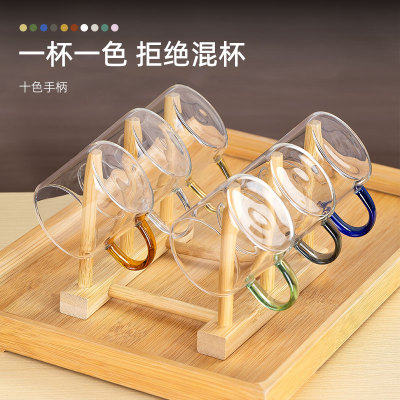 玻璃茶杯耐高温家用泡茶杯