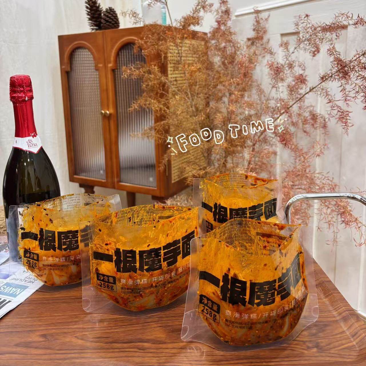 食光说一根魔芋面冲泡酸辣代餐