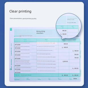 长捷表格Kpj106H与友激光全A4金额会计凭证打印纸规格：239 210mm