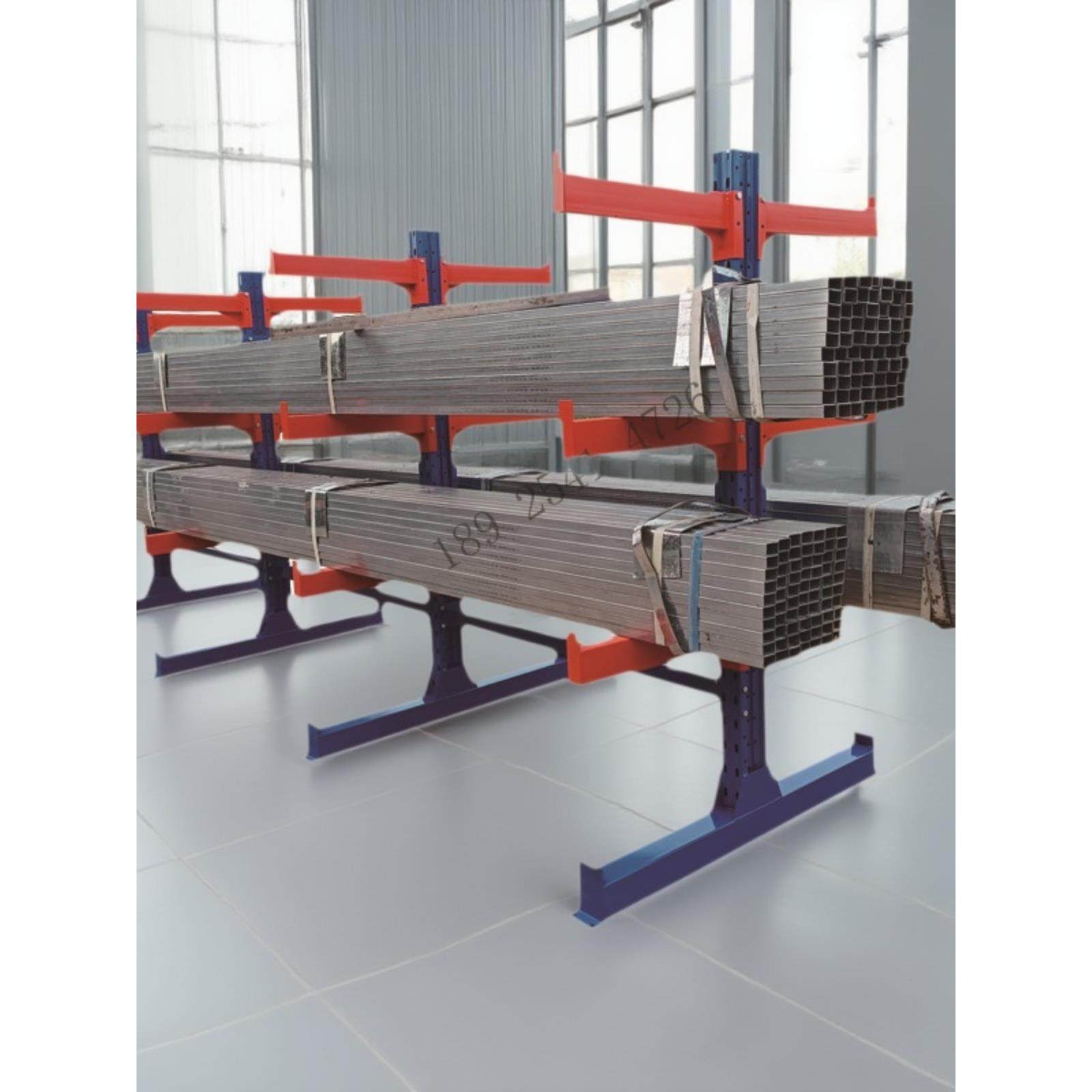 悬臂式重型仓库货架铝型材水管钢管材加厚单双面多层托臂货架定做