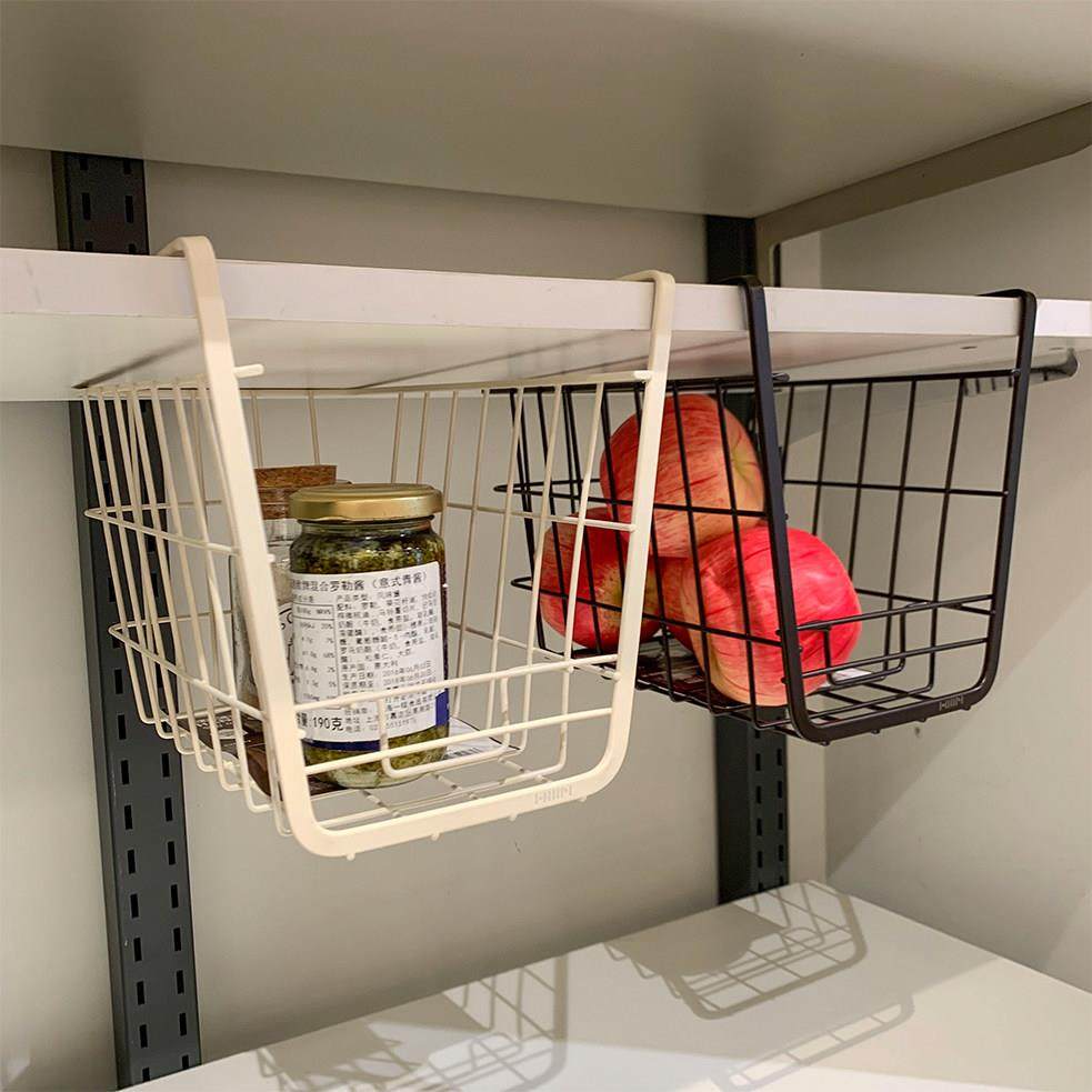 出口韩国 厨房收纳多用途置物架铁艺悬挂式收纳篮橱柜下挂收纳筐,收纳整理,整理架/置物架/收纳架,淘宝优惠券,粉丝福利购,淘宝优惠卷