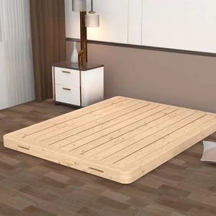 香杉木床板硬板床垫护腰实木双人床架排骨架整块榻榻米定制2米1.8