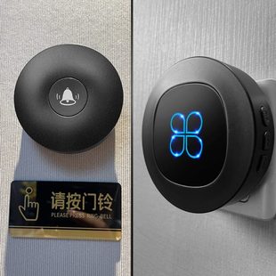 门铃家用无线自发电英规门钟远距离别墅叮咚老人呼叫器防水门铃智