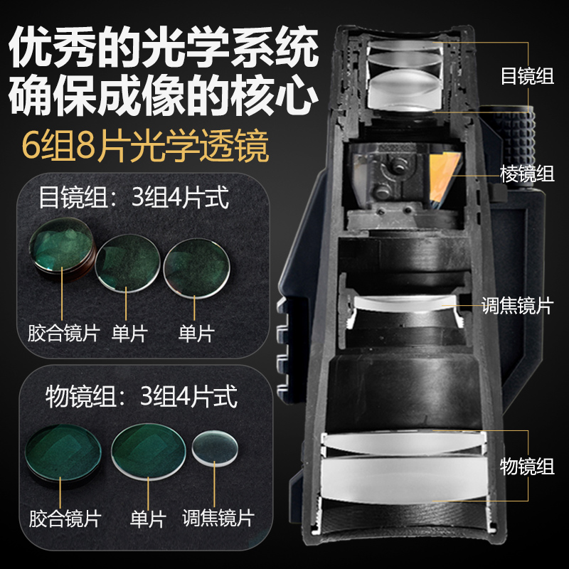 单筒望远镜高倍高清50ED镜y片大口径夜视级十字坐标测距望眼镜
