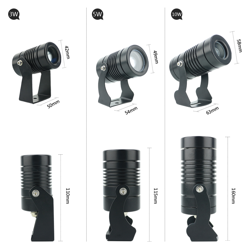 LED户外防水h一束光投射灯庭院窄光简约聚光光柱灯远射防爆光束灯