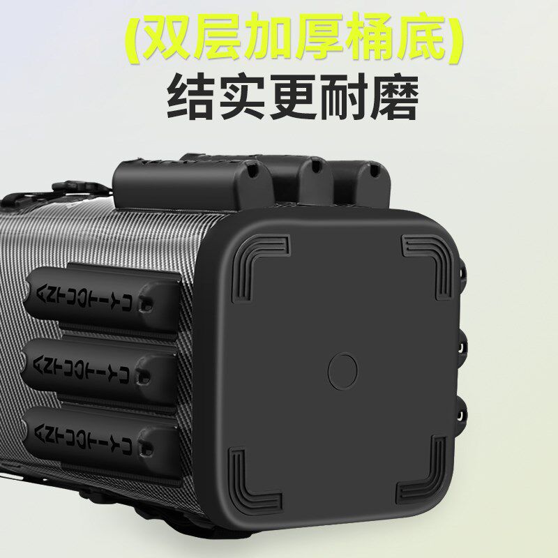 2025新款海竿k包钓鱼桶大容量碳纹渔具包便携海钓桶一体成型装鱼