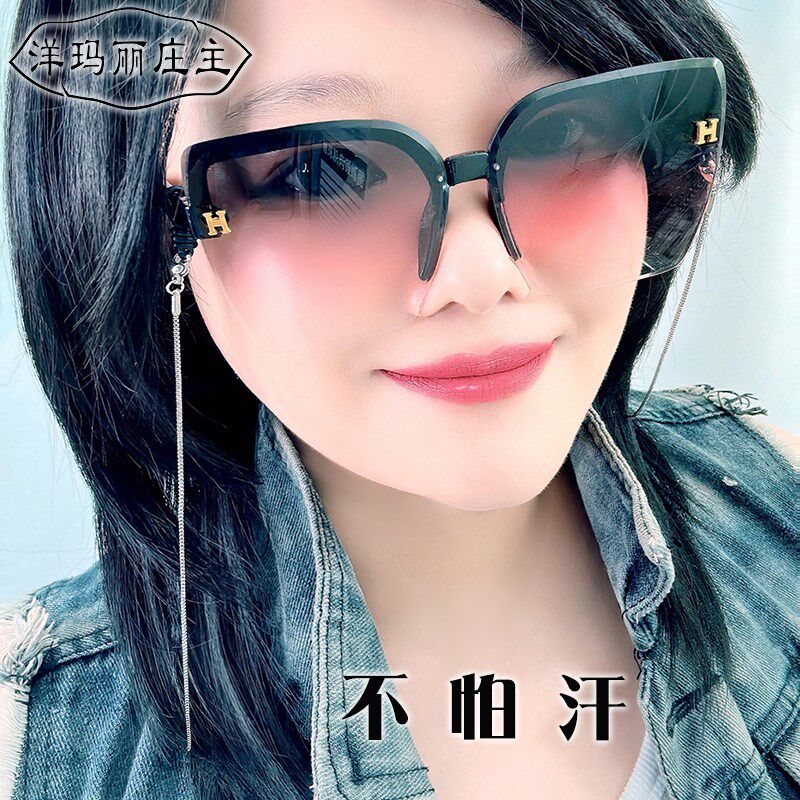 细款精致显脸小眼镜链挂脖男女时尚不掉褪色装饰S眼睛防脱落掉绳