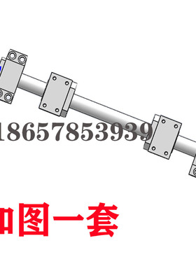高精度双向正反牙滚珠丝杆丝杠套装SFUL1605 2005 T2510左旋丝杆