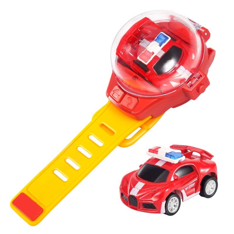 网红手表遥控车合l金警车电动迷你小汽车儿童男孩女孩玩具生日礼