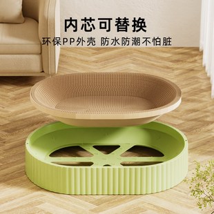 猫抓板猫窝一体耐抓m耐磨不掉屑猫爪板瓦楞纸磨爪板猫咪抓盆猫玩