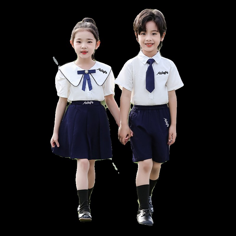 幼儿园园服夏装夏季儿童合唱演出班服毕业表演英S伦小学生校服套