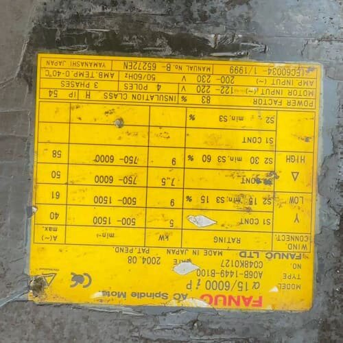 议价FANUC主轴电机A06B-1449-B100 a15/60维修