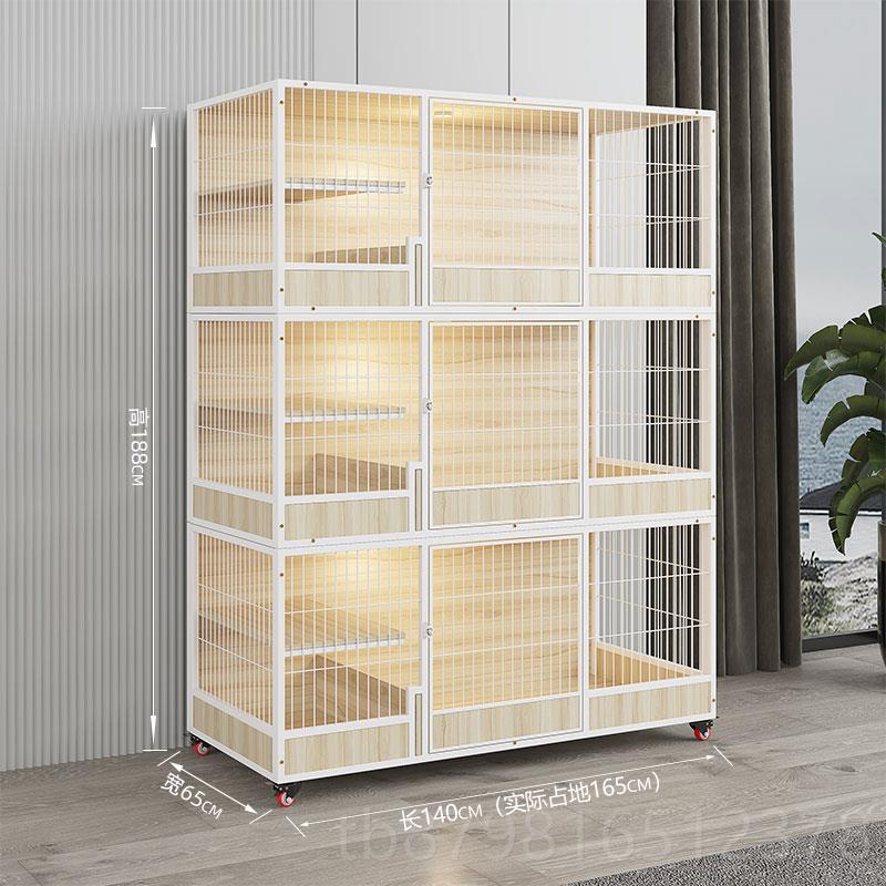高档繁育猫笼寄合实木多层组猫笼子猫舍繁殖养用笼猫柜防水自由大