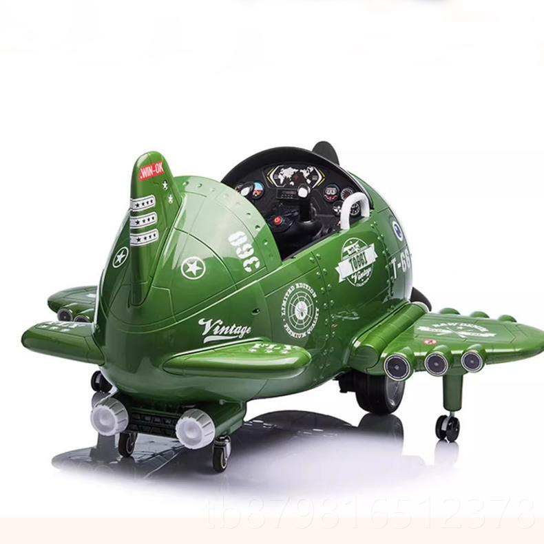 高档婴幼小儿车童电动飞四轮宝宝汽车男女孩玩具车可坐人带遥控机