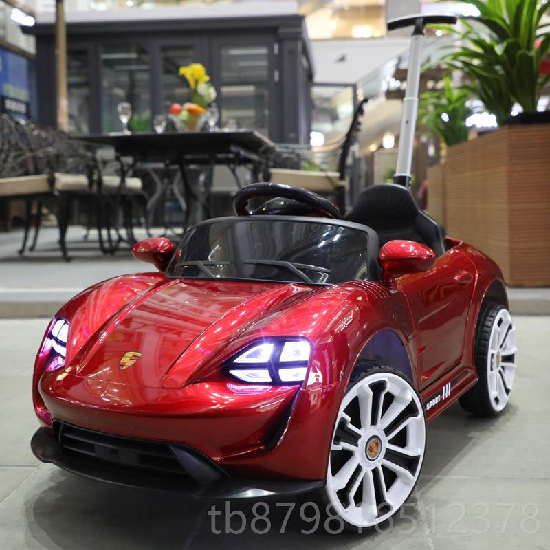 高档儿电动车四轮童汽车小孩手推摇摆玩男具车女宝宝双驱控车可坐