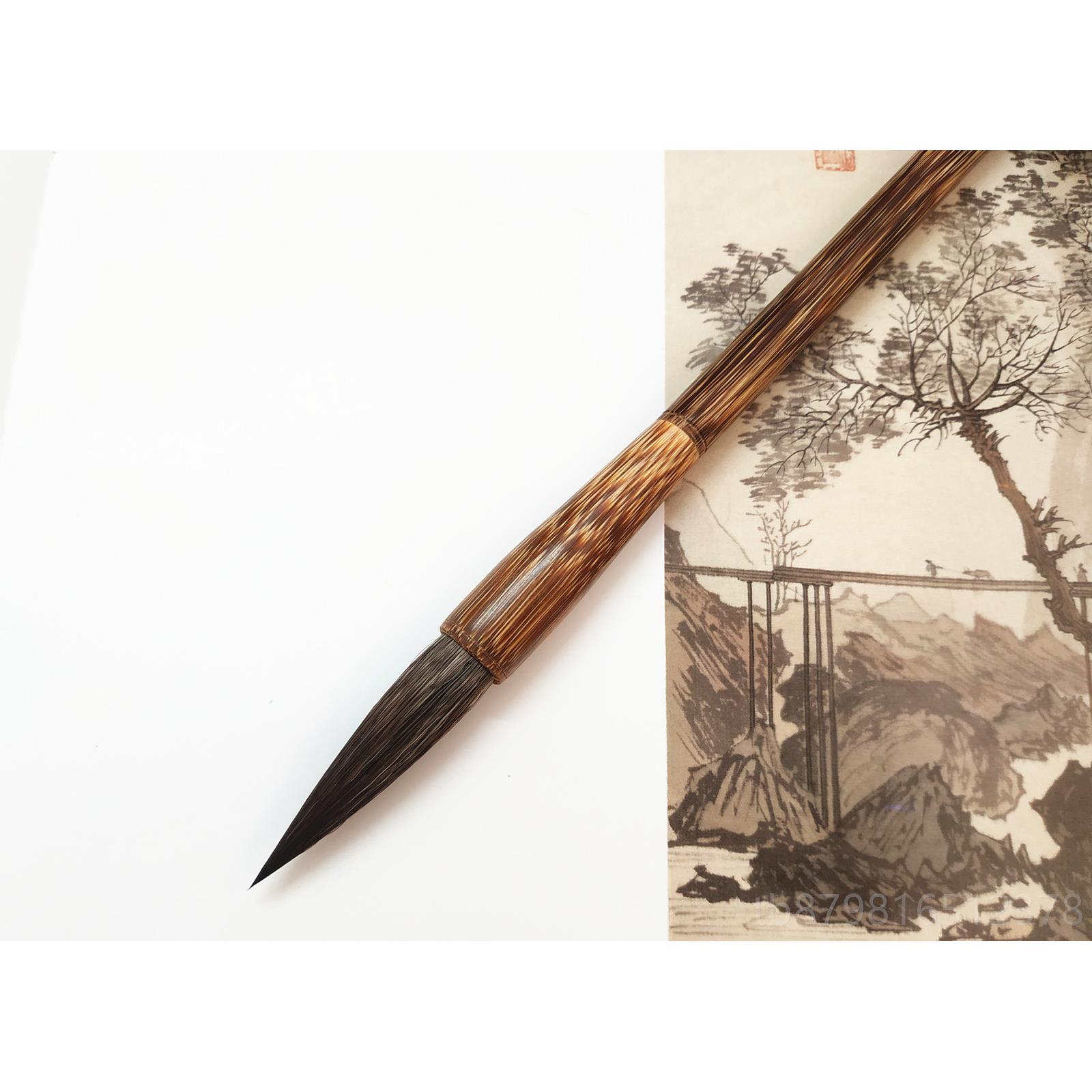 高档鼠须灰尾硬毫中楷毛楷笔毫大欧楷书法行书入成人初学学生门套