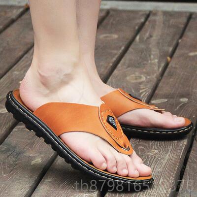 高档凉鞋男潮2车024新款开士皮鞋防滑男拖凉鞋休闲两用沙滩鞋夏季