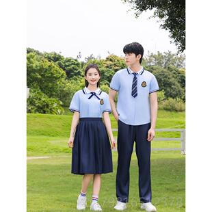 高档中小学校服套装生院风初中生毕业JK服夏季运动会大合唱班演学