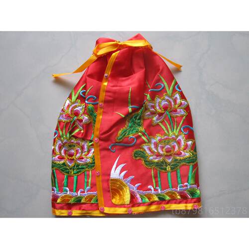 高档观音菩篷萨佛像珠c片莲花衣披风佛衣服神斗神袍佛袍绣品33/36