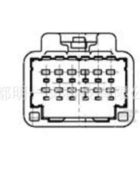 1473750-1 公塑壳 20P 土黄色2行 TE泰科 全新 汽车连接器不防水