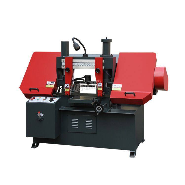 GB4220小型卧式带锯床GT4220普通双立柱金属带锯床液压半自动