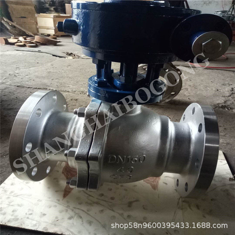 Q341F-40RL 涡轮法兰浮动球阀 316L不锈钢材质 工业脱脂球阀