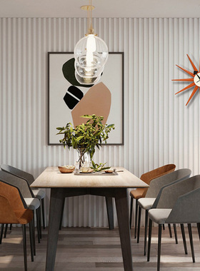 客厅钟表北欧尼尔森太阳挂钟橙色餐厅玄关墙壁朝阳钟简约家用轻奢