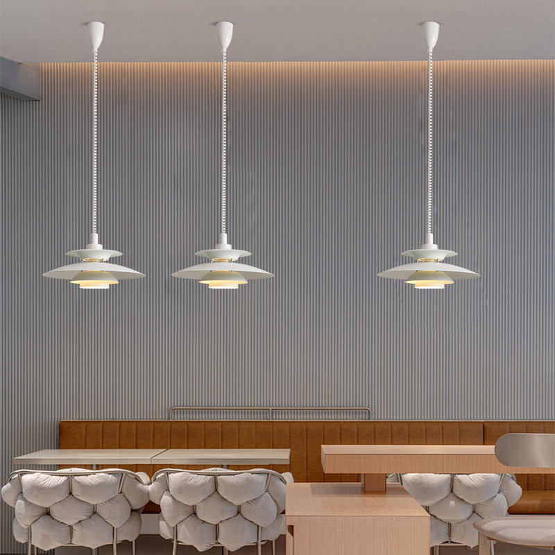 升降复古北欧丹麦ph5餐厅吊灯餐桌飞碟吊灯民宿咖啡厅吧 台卧室灯