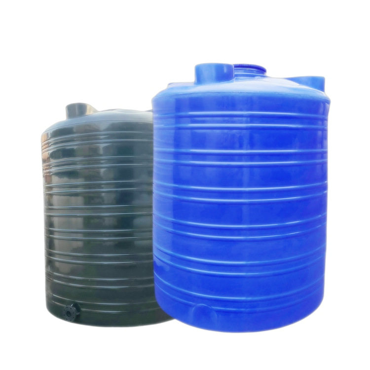 化工塑料水塔 滚塑PE塑胶水箱 圆柱形屋顶蓄水储蓄桶 液体储存罐
