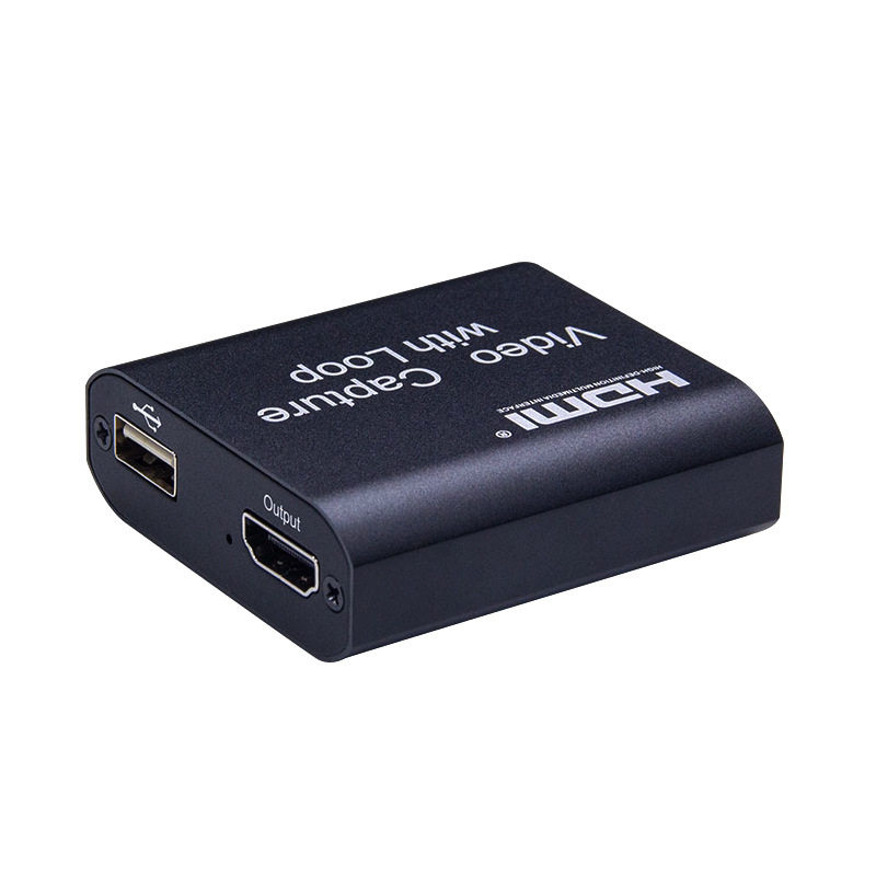 HDMI环出录制盒 USB2.0免驱动高清1080P HDMI采集卡hdmi video