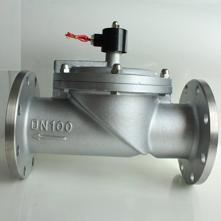 不锈钢304法兰电磁阀dn25常闭式排水阀给水电磁阀门dn50 32mm