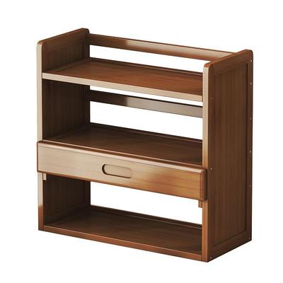 桌面书架办公电脑桌上收纳架简易多层整理架家用室内小书柜置物架