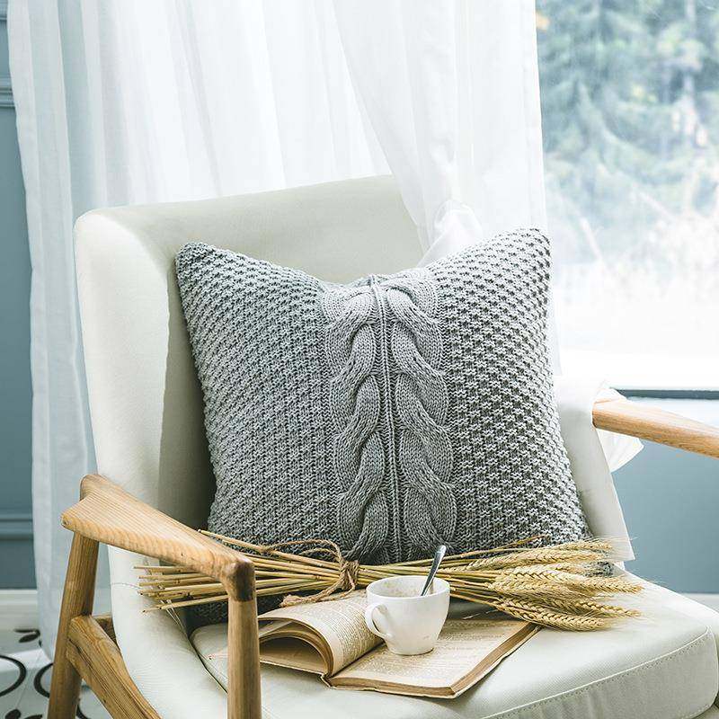 帕克斯新款纯色麻花沙发套家居软饰办公室汽车靠垫不含芯不含税,居家布艺,抱枕被,淘宝优惠券,粉丝福利购,淘宝优惠卷