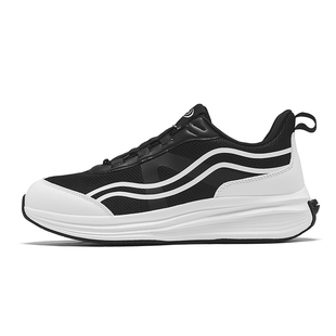 优优帕尼运动鞋男女同款2025新款春季厚底轻便黑白男士速穿鞋