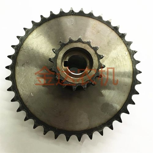 久保田688 758收割机割台16*38齿链轮盘5T057-52280双排链轮键轮