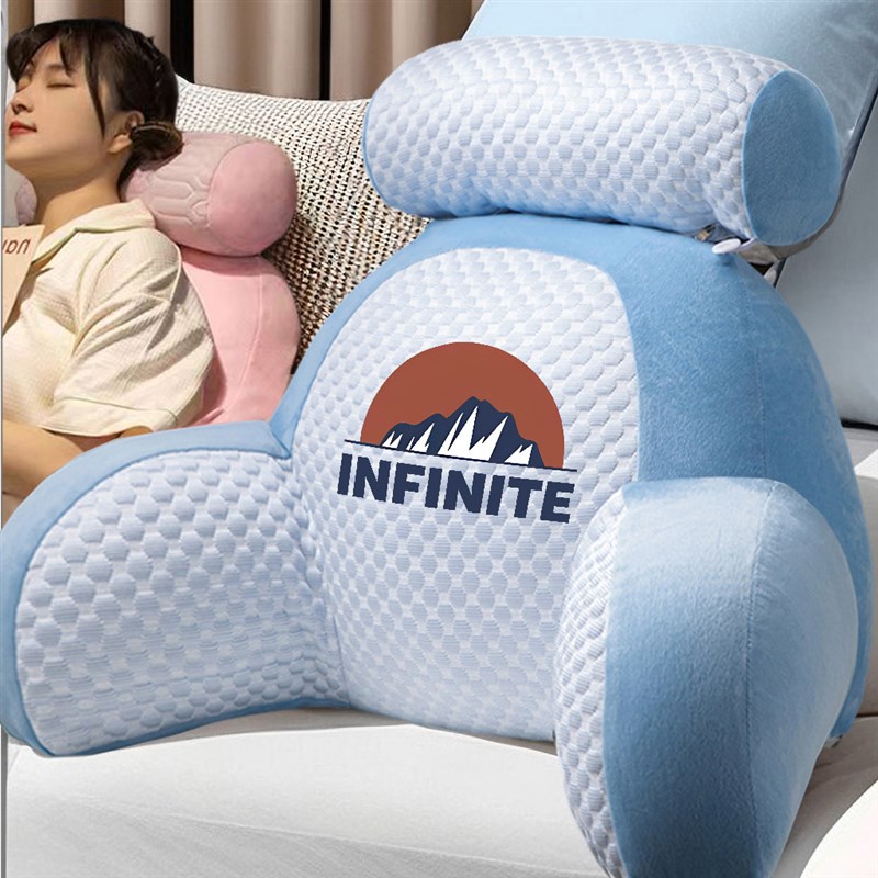 沙发床头护腰护颈加大加厚靠垫孕妇老人缓解疲劳腰靠枕学生看书枕