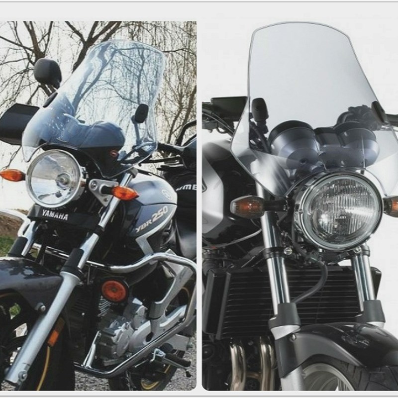 摩托车挡风玻璃GZ150挡风GN250风挡圆灯风挡天剑王风挡街车pc风挡