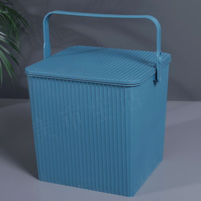 车载洗澡手提方形桶凳水桶带盖可坐钓鱼桶加厚家用塑料多功能洗车