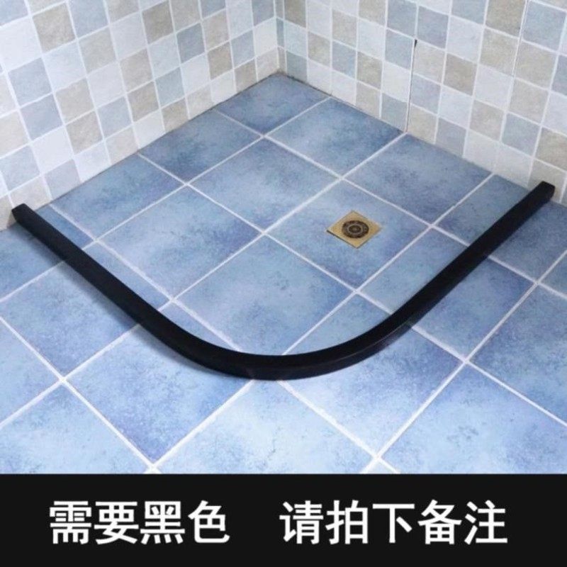 圆弧卫生间洗澡地面实用防水门栏隔断实心挡水条拦水淋浴房家用实