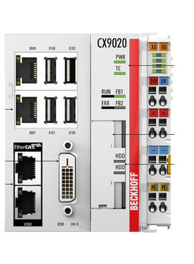 德国倍福CX9020|基本CPU模块包括带有两个microSD卡插槽的C P U