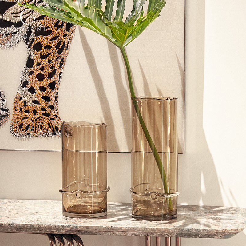 晶淳客厅落地大花瓶高人工吹制玻璃摆件批发软装饰品手工吹制,模玩/动漫/周边/娃圈三坑/桌游,文化/体育周边,淘宝优惠券,粉丝福利购,淘宝优惠卷